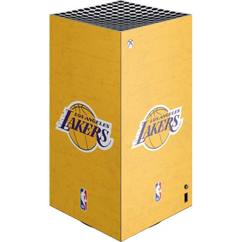 NBA Los Angeles Lakers Distressed XBox Series X Digital Edition Console Skin